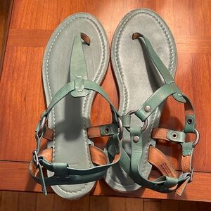 Frye aqua sandals